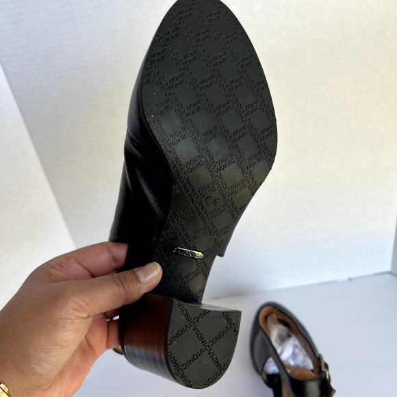 Vionic Lacey Open Heel Black Leather Boots Sz 10 - Picture 8 of 8